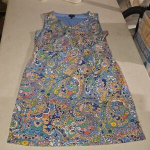 Talbots Blue Sleeveless Dress NWOT